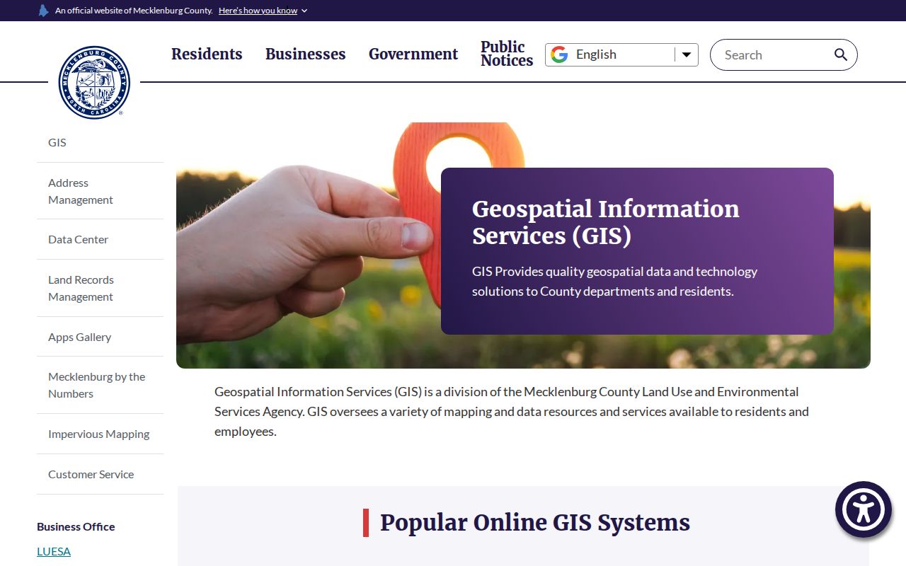 Mint Hill people search options in Mecklenburg GIS