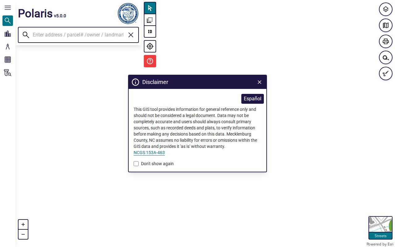 Mint Hill people search through the POLARIS parcel portal